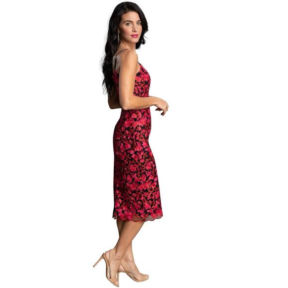 Dress the Population NWT Emma Floral Embroidered Sheath Dress Size S - Picture 2 of 9